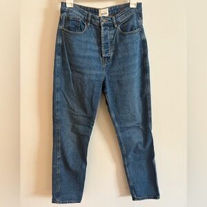 Sezane Indigo Brut Straight-Leg Jeans